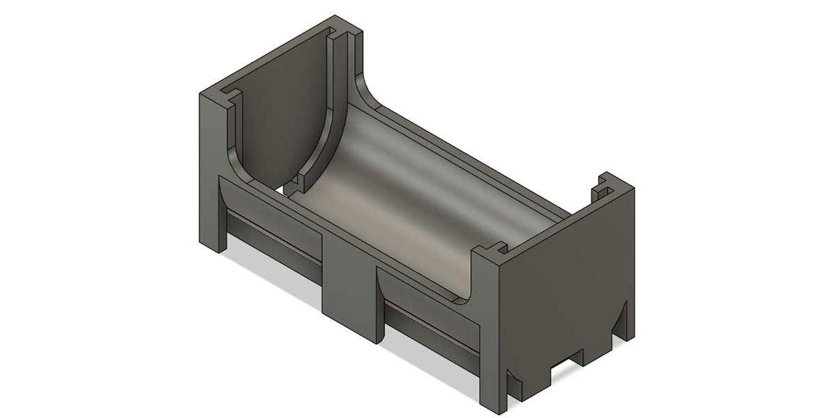 STL модель тримача для 18350